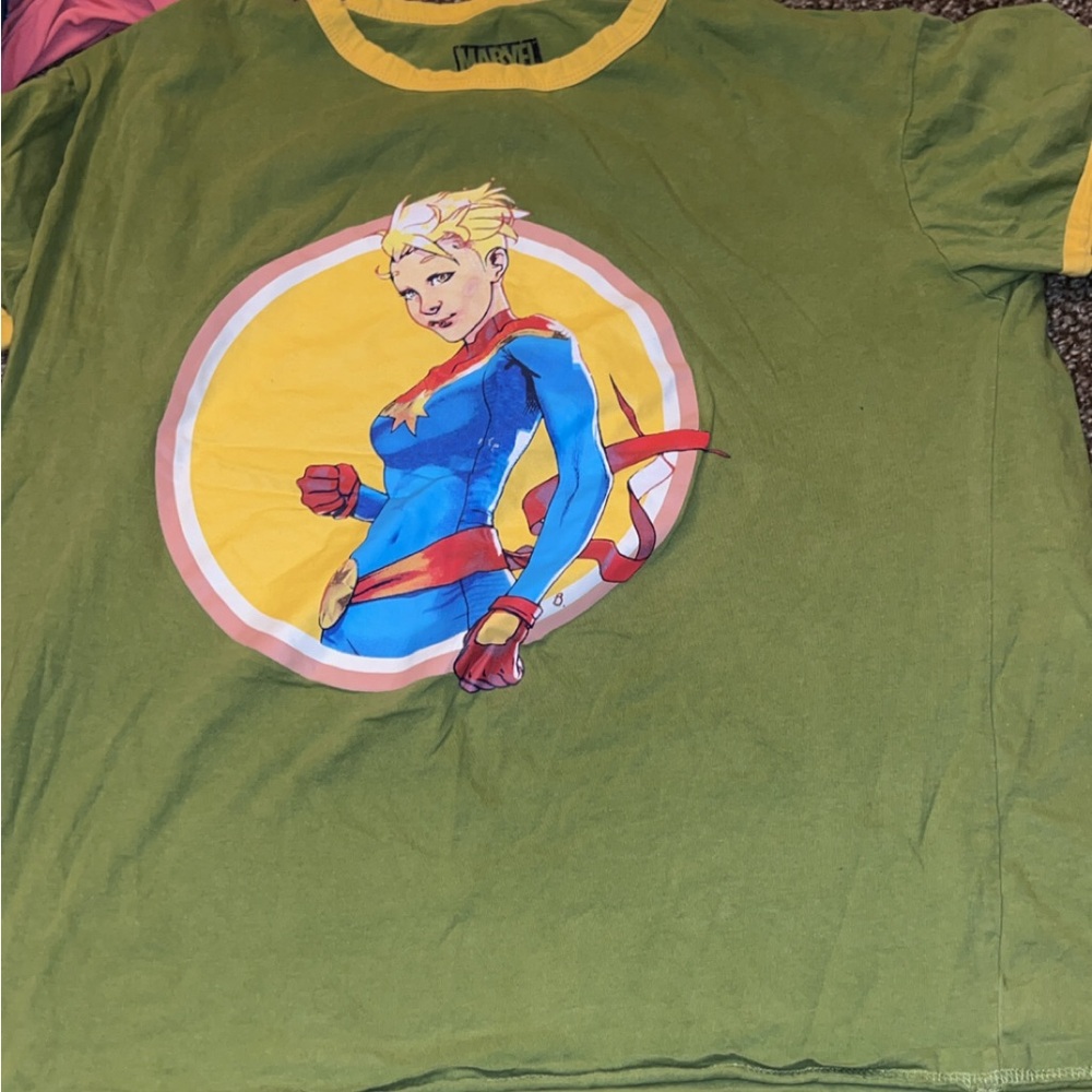 Vibrant Green Tee with Hero Graphic